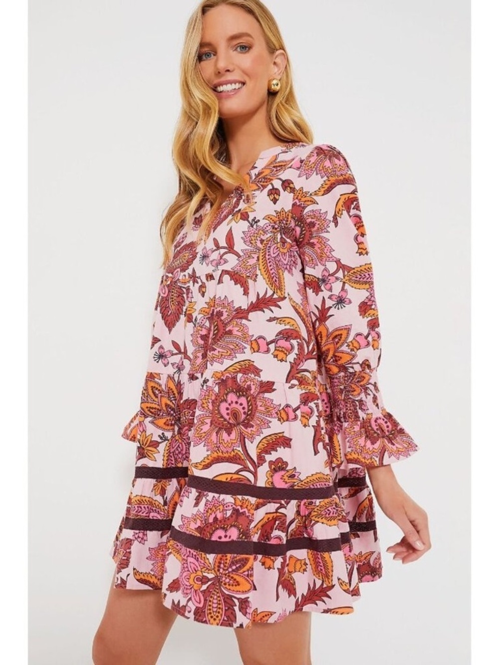 Tuckernuck Pink Floral Chintz Dress Size XL NWT